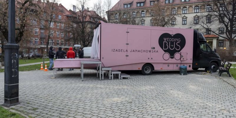 wedding bus