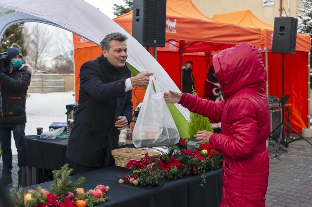 Wigilia dla bezdomnych w noclegowni w Bytomiu