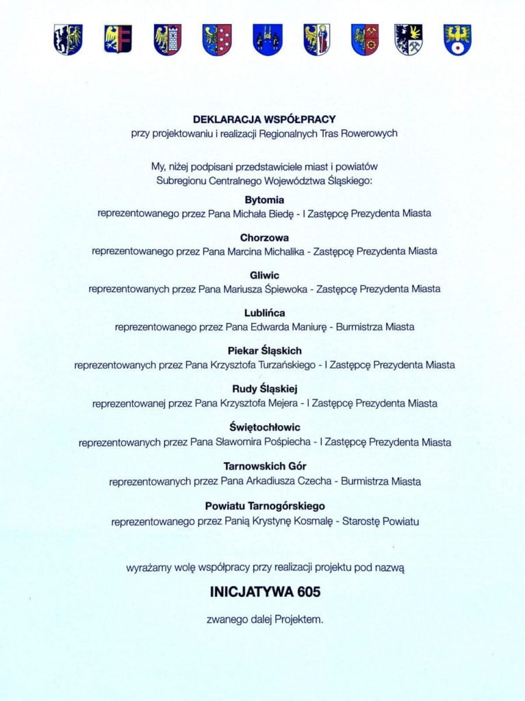 Rowerowa Inicjatywa 605: Współpraca śląskich miast