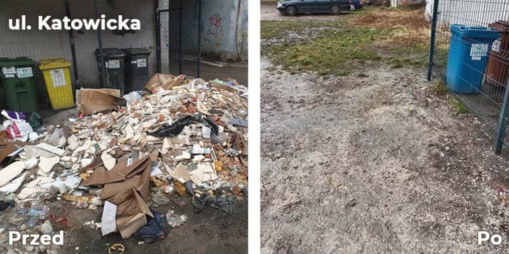 Likwidacja kolejnych dzikich wysypisk w Bytomiu