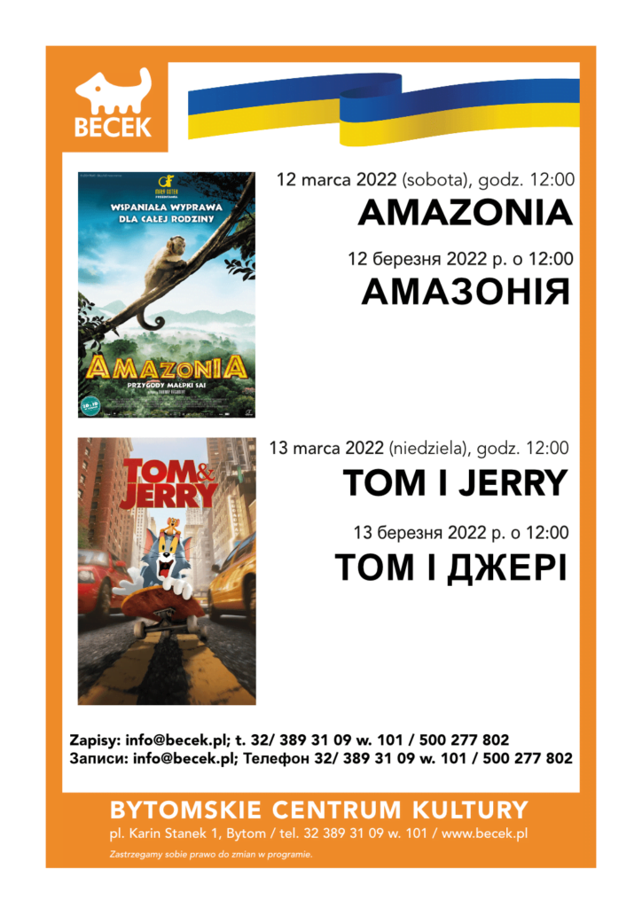 Familijny Becek zaprasza na seanse w języku ukraińskim