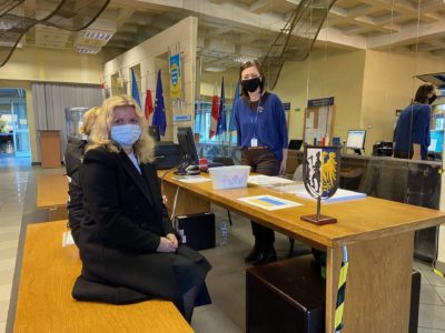 Punkt przyjęć uchodźców z Ukrainy w Bytomiu