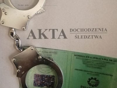 Nielegalne uprawnienia wydawano w Bytomiu. Cztery osoby z zarzutami