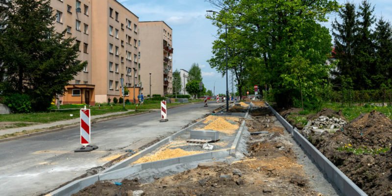 Przebudowa ulicy Gwareckiej trwa w najlepsze