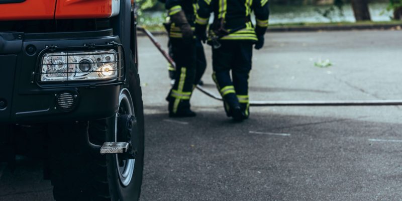Pożar na terenie bytomskiego zakładu przy ulicy Popiełuszki