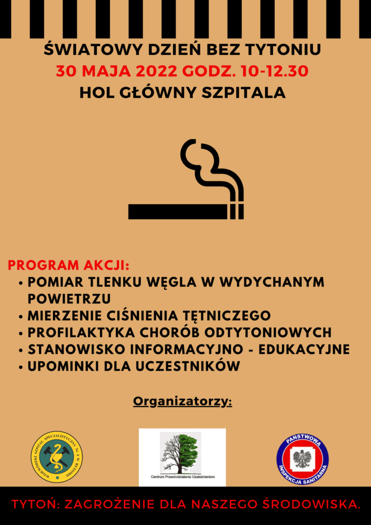 Światowy Dzień Bez Tytoniu w bytomskim szpitalu