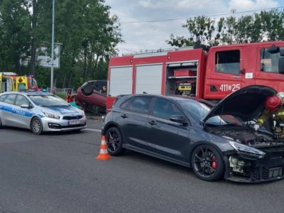 Groźny wypadek na Strzelców Bytomskich w Bytomiu