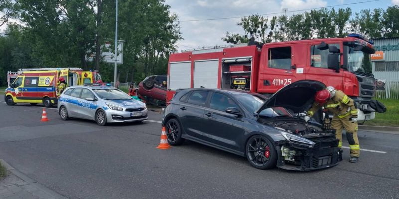 Groźny wypadek na Strzelców Bytomskich w Bytomiu
