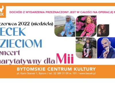 Becek Dzieciom – koncert dobroczynny dla Mii Goldy