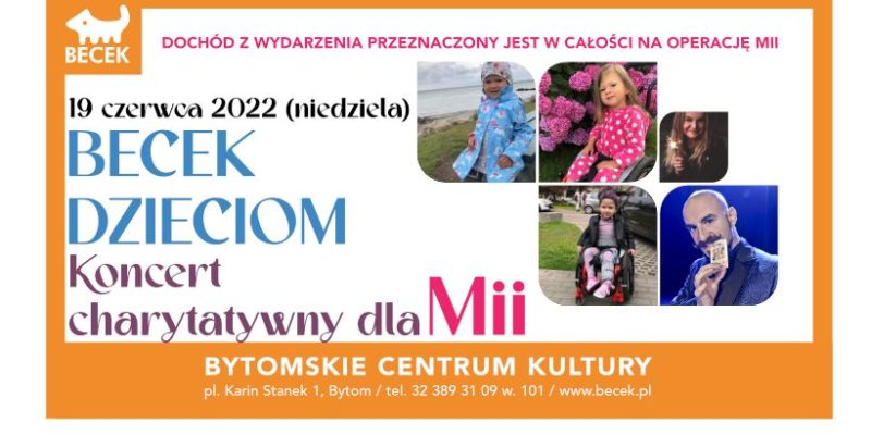 Becek Dzieciom – koncert dobroczynny dla Mii Goldy