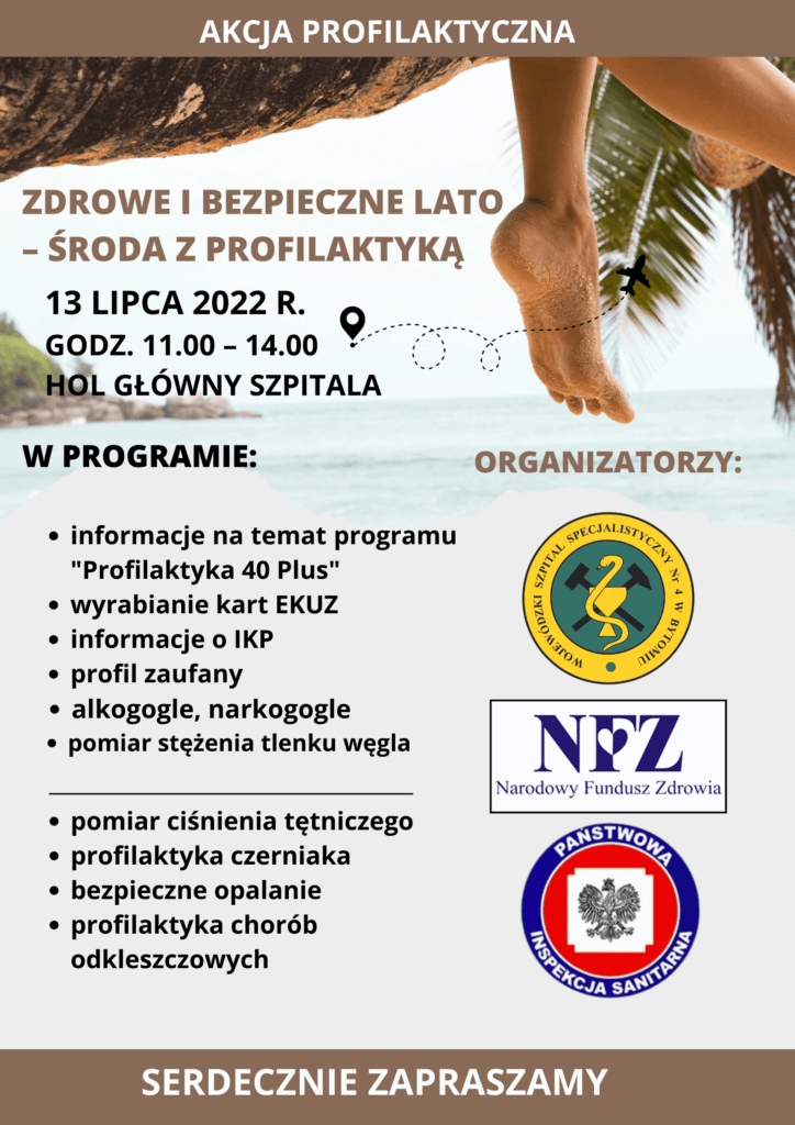 Akcja „Zdrowe i bezpieczne lato – Środa z profilaktyką” w bytomskim szpitalu