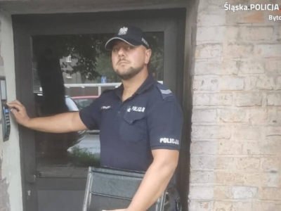 Podziękowania dla bytomskiego dzielnicowego