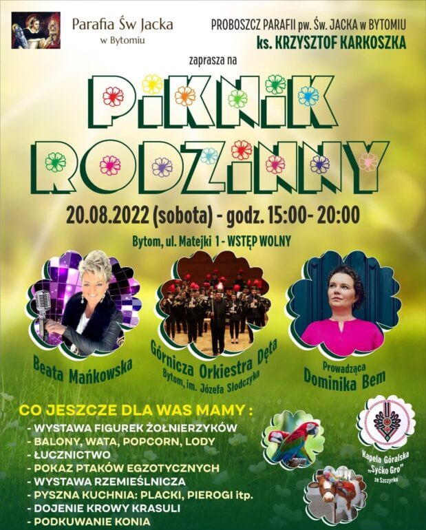Piknik rodzinny przy bytomskim kościele
