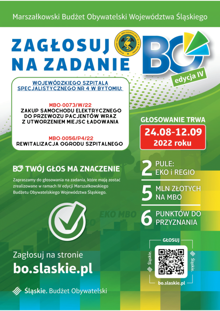 Zagłosuj na projekty bytomskiego szpitala w Marszałkowskim Budżecie Obywatelskim