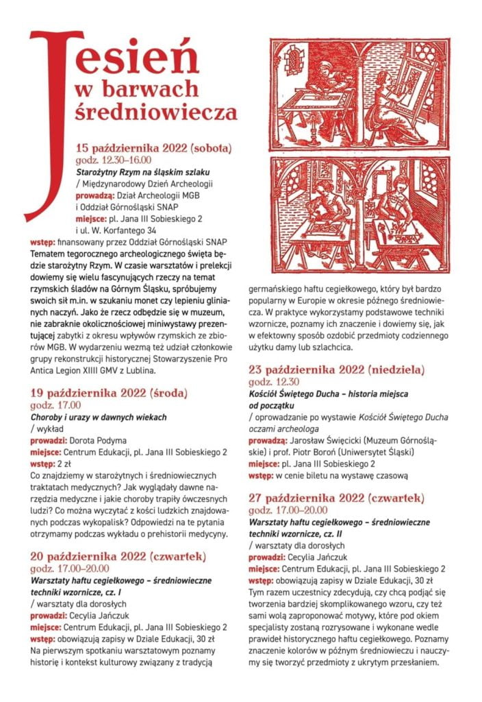 Nowy cykl archeologiczny „Jesień w barwach średniowiecza” w Muzeum Górnośląskim