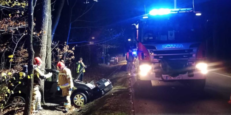 Wypadek na ulicy Dąbrowa Miejska
